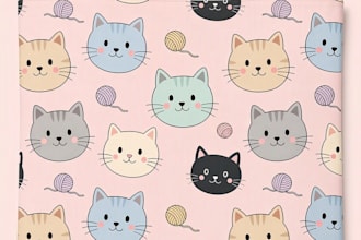 create unique ai seamless patterns for fabric, wallpaper and products