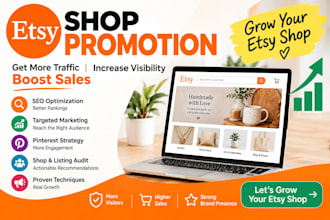 promote your etsy shop to boost traffic and sales