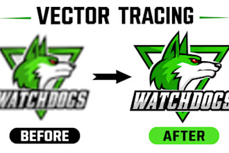 vectorize hand drawn art for laser cutting in clean svg, dxf, ai files