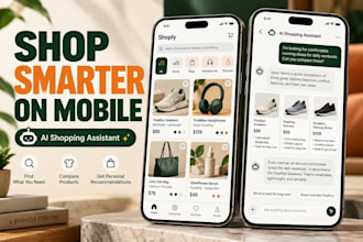 build ai ecommerce mobile app with openai API, chatbot integration, saas ai app