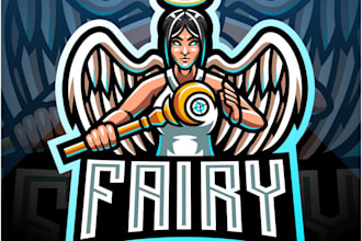 make awesome beautiful fairy logo