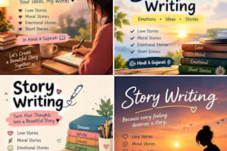 write engaging emotional love stories and moral stories