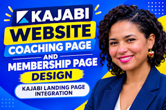 online course kajabi website design, home page, membership, coaching page design