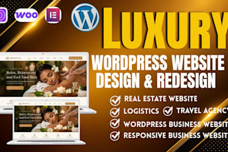 redesign wordpress, revamp wordpress, website redesign wordpress luxury website