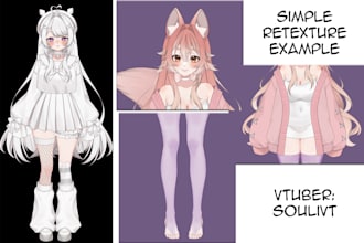 retexture midnight customizable model with your vtuber