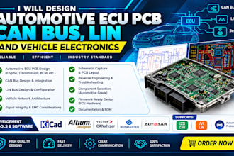 design automotive ecu, can bus, lin and vehicle electronics