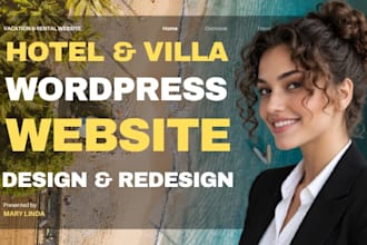 create a luxury wordpress website for your villa hotel or vacation rental