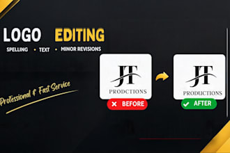 edit, fix, and revise your logo professionally