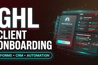 setup ghl onboarding, ghl calendar, and appointment workflow automation