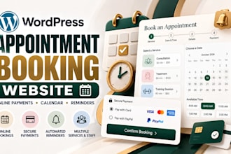 build a wordpress appointment booking website with online payments
