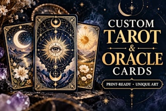 design custom tarot cards and oracle cards
