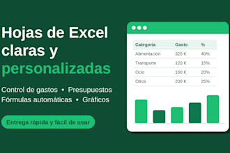 create custom excel templates for accounting and finance