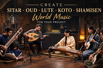 create sitar oud lute koto shamisen world music for your project