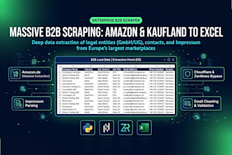 build python web scraper for b2b data scaling