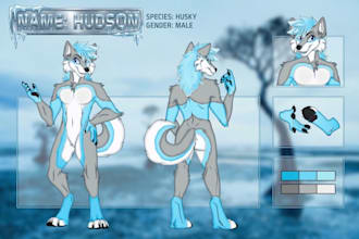 draw custom furry art, fursona, anthro oc illustration