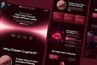design modern website uiux, landing pages UI in figma