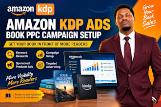 set up amazon kdp ads, book advertising and ebook marketing