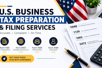 e file US business tax return, irs filling compliance, form 1120, 5472, 1065