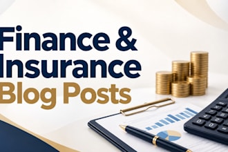 write clear finance and insurance blog posts and articles