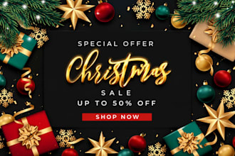 design christmas flyers and holiday social media posts