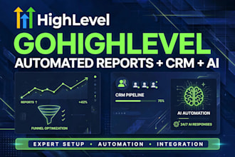 setup gohighlevel CRM automation funnel and calendar