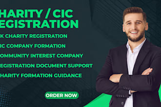 help with UK charity registration and cic company formation