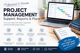 provide project management support, project reports, and project plans
