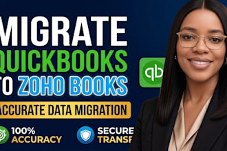 migrate quickbooks data to zoho books accurately