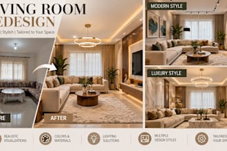 redesign your living room realistically