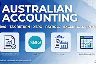 prepare , bas, tax return, payroll, excel and data