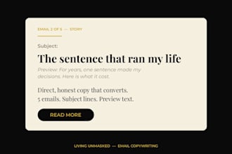 write your email welcome sequence