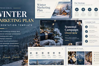 design a winter marketing presentation for your seasonal campaign