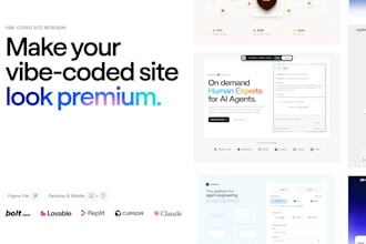 redesign your vibe coded website to look premium in figma