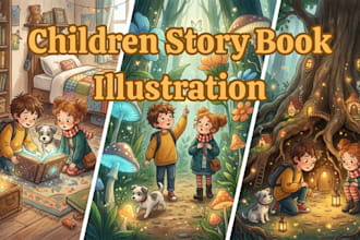 illustrate children story book illustration children book children story kids