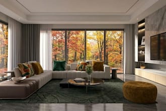 createc 3d furniture render, virtual staging, and room interior rendering