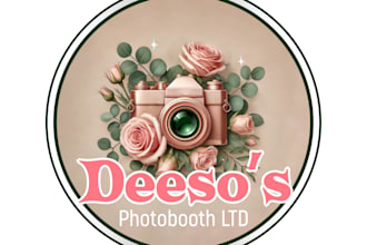 design modern photobooth logo with unlimited revision