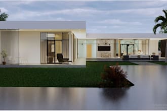3d model in 3ds max and interior renders in vray