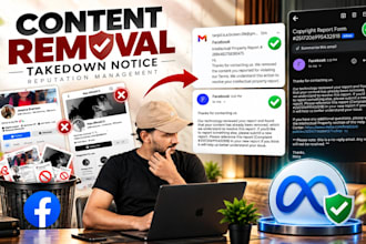 remove delete takedown harassing defaming posts on social media