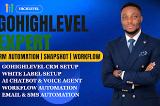 gohighlevel white label saas agency ghl workflow crm automation snapshot expert