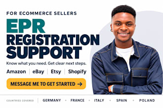 do eu epr registration for ecommerce seller in germany, france, spain