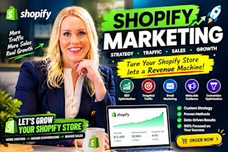 do shopify marketing to boost sales, traffic and ecommerce growth