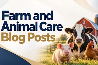 write homestead, farm, and animal care blog posts