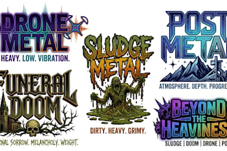 do drone metal, funeral doom, sludge metal  post metal logo