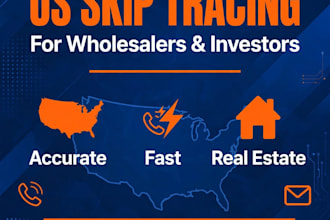 do accurate US skip tracing for real estate wholesalers