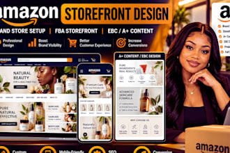 design amazon storefront, setup fba storefront design brand store amazon ebc