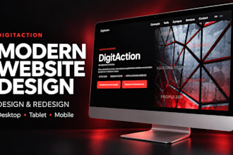 design or redesign a modern responsive website