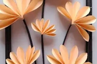 make DIY paper photo frame craft and tutorial