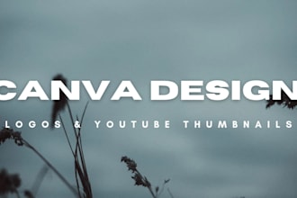 do expert canva design for youtube thumbnails and graphics