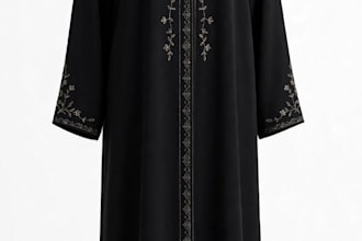 do 3 minimalist boutique dress and abaya fashion design