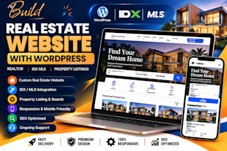 build real estate website, realtor website, idx mls website with wordpress